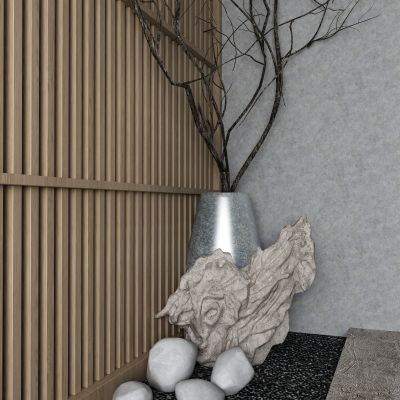 新中式石雕 枝干