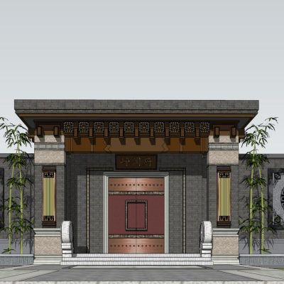 泰禾院子配景门头