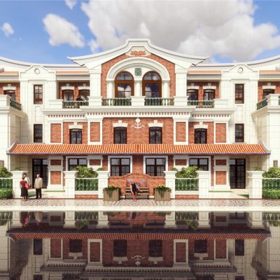 福建嘉庚闽南风南洋别墅联排