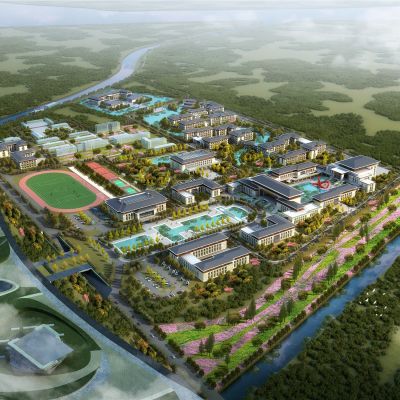 武汉东西湖干部休养中心SU模型