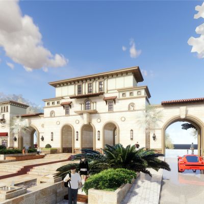 西班牙风格社区入口大门