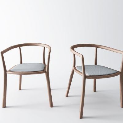 新中式休闲椅 圈椅