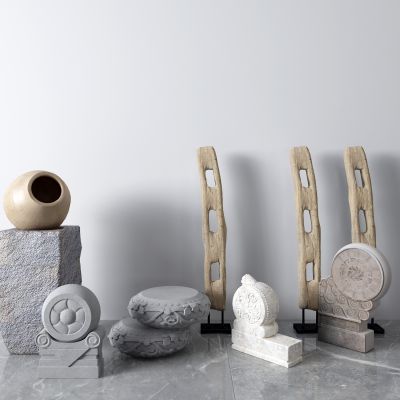 新中式景观小品 石鼓