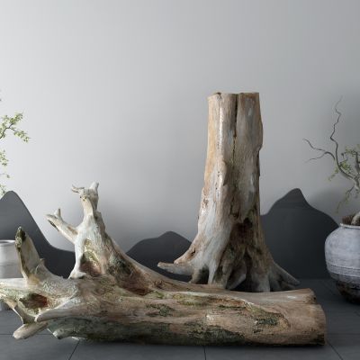 新中式景观小品 根雕