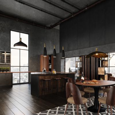 高品质客厅厨房