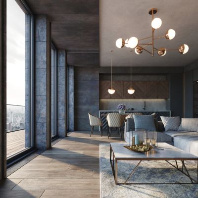 高品质客厅厨房