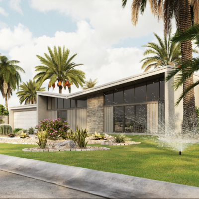 高品质别墅豪宅建筑外部景观