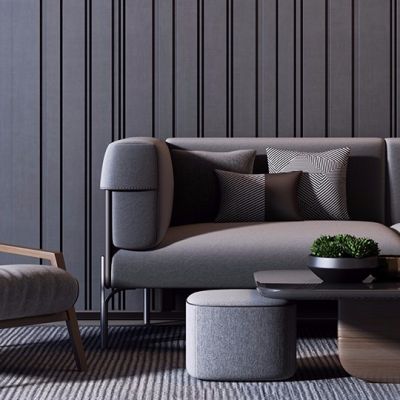 现代奢华沙发椅子茶几组合