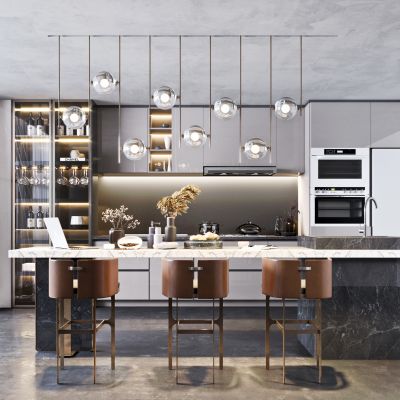  现代餐厅厨房