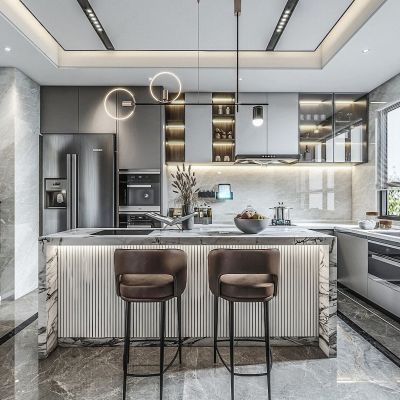 现代餐厅厨房