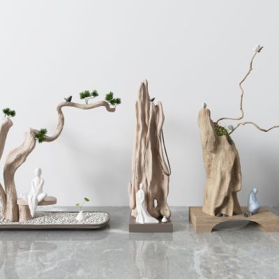 新中式饰根雕摆件