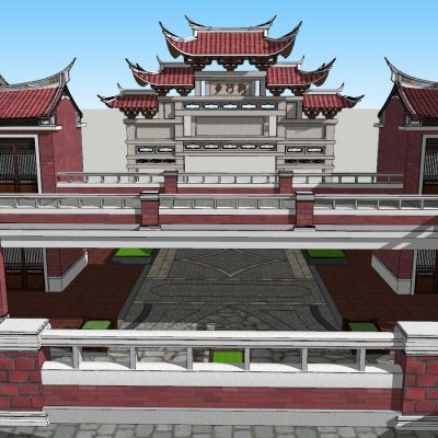 福建闽南风格商业街