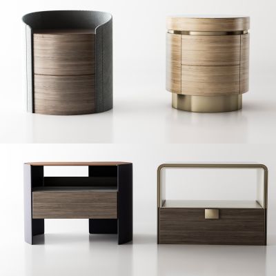 现代床头柜组合