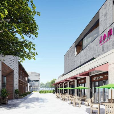 合肥包河区罍街改造现代中式商业街安徽省古建园林规划设计研究院院