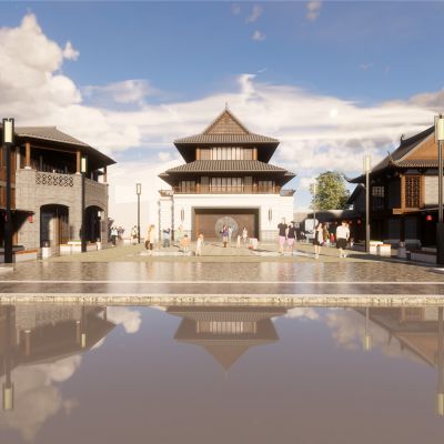 百家宴中式风情商业街