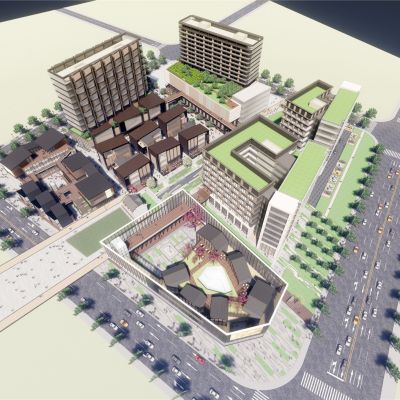 绿地小昆山综合项目青年公寓+养老公寓+酒店柏涛SU模型