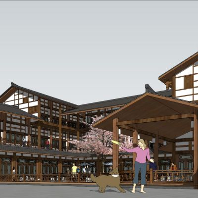 川东吊脚楼式商业建筑