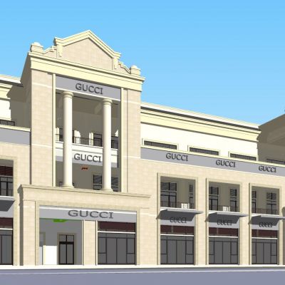 建筑法式商业配合BIM