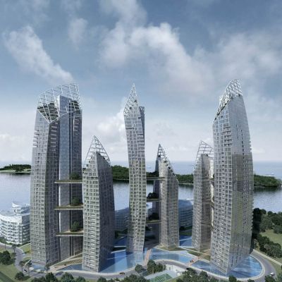 仿新加坡吉宝湾苑映水（ReflectionsatKeppelBay）方案四角度丹尼尔·李博斯金