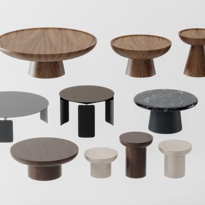 北欧实木茶几组合