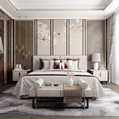 新中式卧室