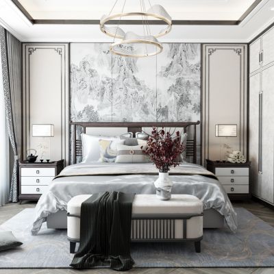 新中式卧室
