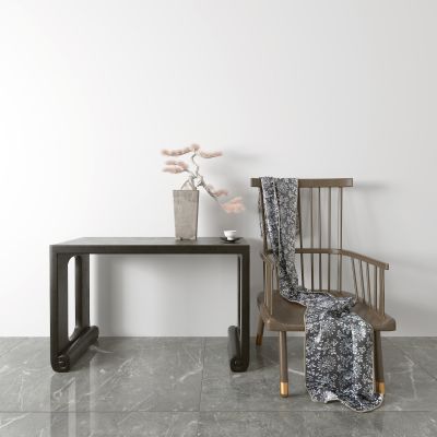 新中式松树盆景 扶手椅