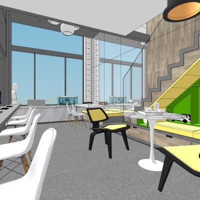 现代跃层／设计工作室室内设计