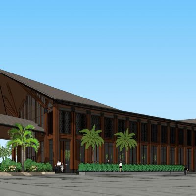 度假村中式会所+商业街