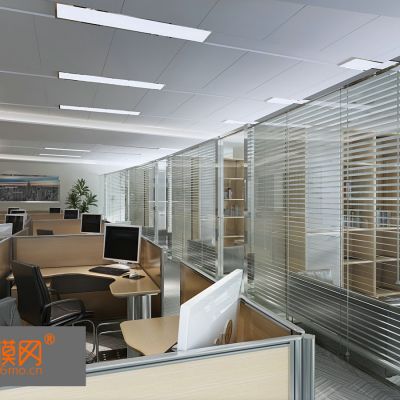 现代办公空间3D模型