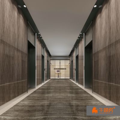 现代电梯楼梯走廊