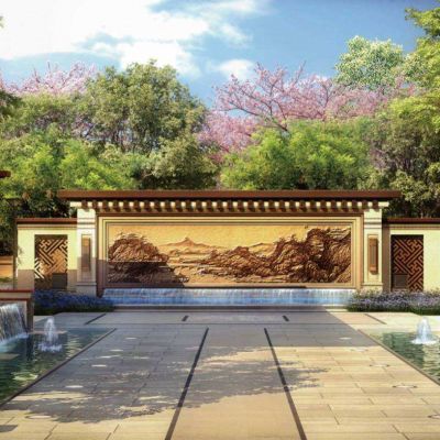 佛山泰禾院子示范区中式筑博SU模型