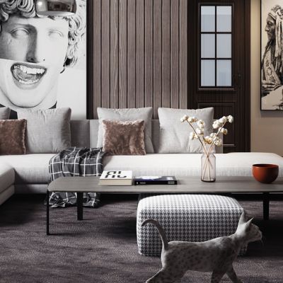 现代高级灰客厅