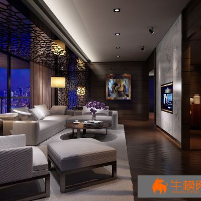 休息娱乐区3D模型