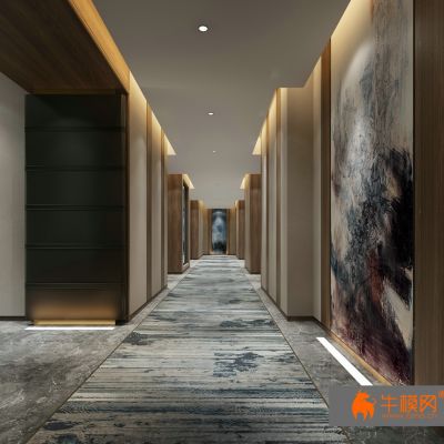 现代电梯楼梯走廊