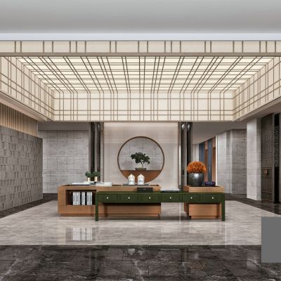 现代大堂接待