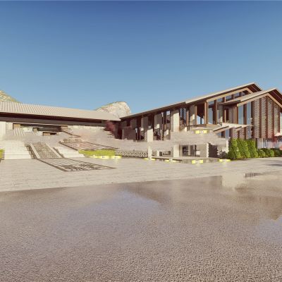 桂林兴进·漓江壹号中式示范区UASU模型