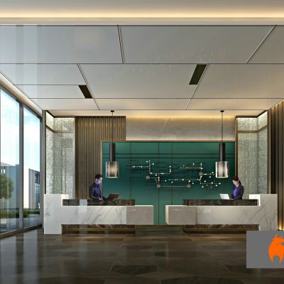现代大堂接待