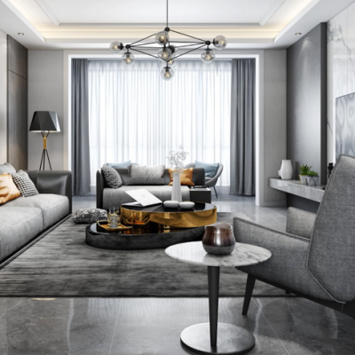 现代高级灰客厅