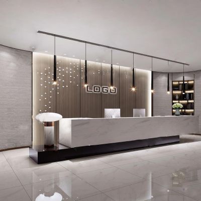 现代前台接待高品质办公空间