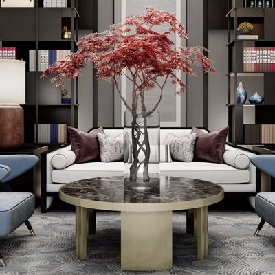 黄全售楼处酒店大堂休息洽谈区