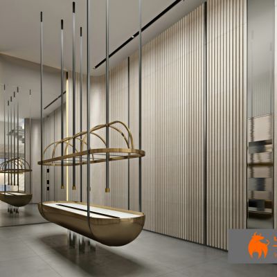 现代电梯楼梯走廊