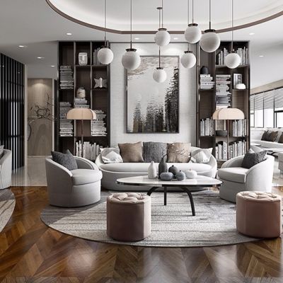 现代会所休闲区高品质会所空间