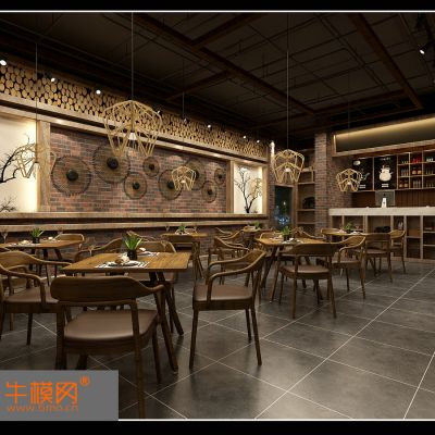 现代餐饮店