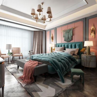 简欧卧室