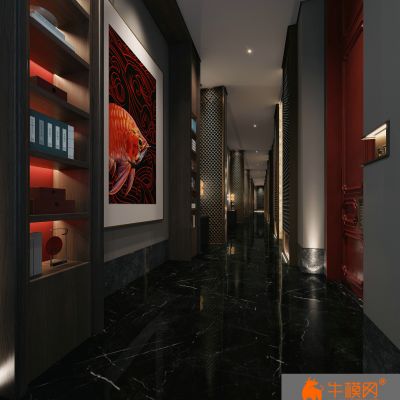 现代电梯楼梯走廊