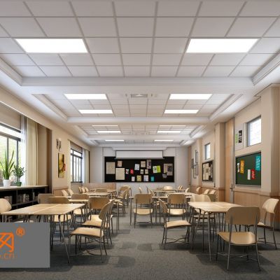 现代办公空间3D模型