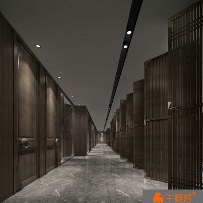 现代电梯楼梯走廊