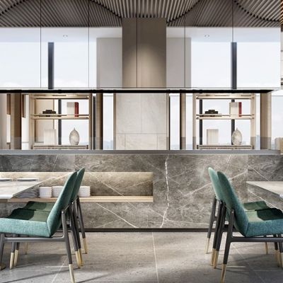 酒店餐厅新中式酒店空间