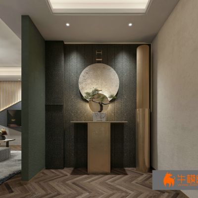 现代电梯楼梯走廊